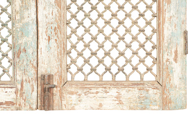 Biscottini Finestra finestrina grata porta in legno massello e in ferro antica e vecchia con telaio da interno o da esterno