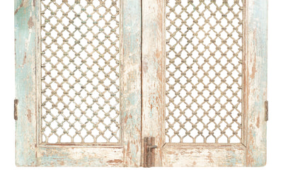 Biscottini Finestra finestrina grata porta in legno massello e in ferro antica e vecchia con telaio da interno o da esterno