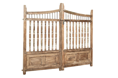 Biscottini Cancello in legno massello e ferro, da interno e da esterno Molto solido robusto