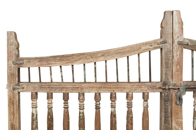 Biscottini Cancello in legno massello e ferro, da interno e da esterno Molto solido robusto