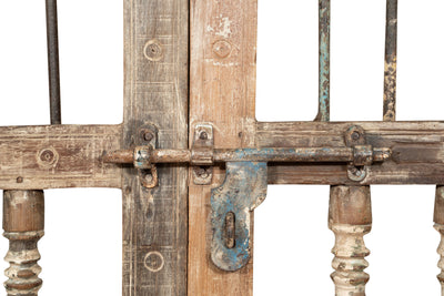 Biscottini Cancello in legno massello e ferro, da interno e da esterno Molto solido robusto