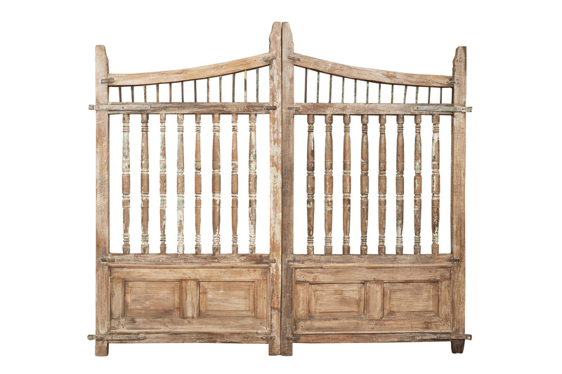 Biscottini Cancello in legno massello e ferro, da interno e da esterno Molto solido robusto