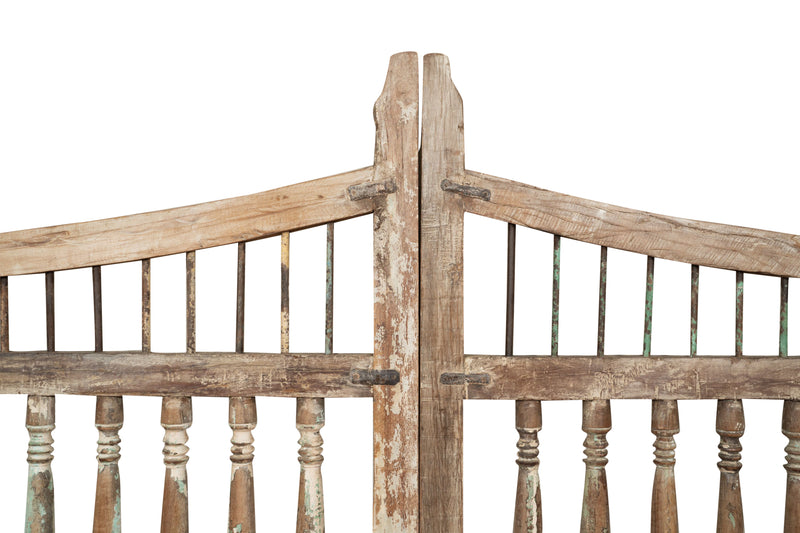 Biscottini Cancello in legno massello e ferro, da interno e da esterno Molto solido robusto