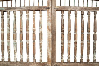 Biscottini Cancello in legno massello e ferro, da interno e da esterno Molto solido robusto