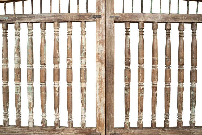 Biscottini Cancello in legno massello e ferro, da interno e da esterno Molto solido robusto