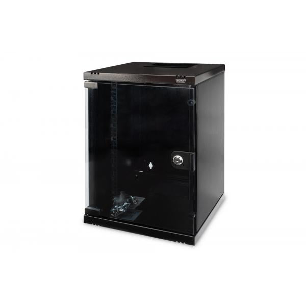Digitus Alloggiamento a parete 254 mm [10] - 312x300 mm [LxP] (WALL MOUNTING CABINET 312X300MM - [10IN] 9U 464X312X300 MM BLACK)