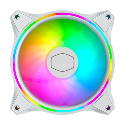 COOLER MASTER DISSIPATORE MASTERFAN MF120 HALO 3IN1 WHITE EDITION 120X120X25 VENTOLA CABINET - COOLE