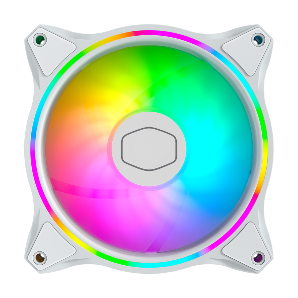 COOLER MASTER DISSIPATORE MASTERFAN MF120 HALO 3IN1 WHITE EDITION 120X120X25 VENTOLA CABINET - COOLE