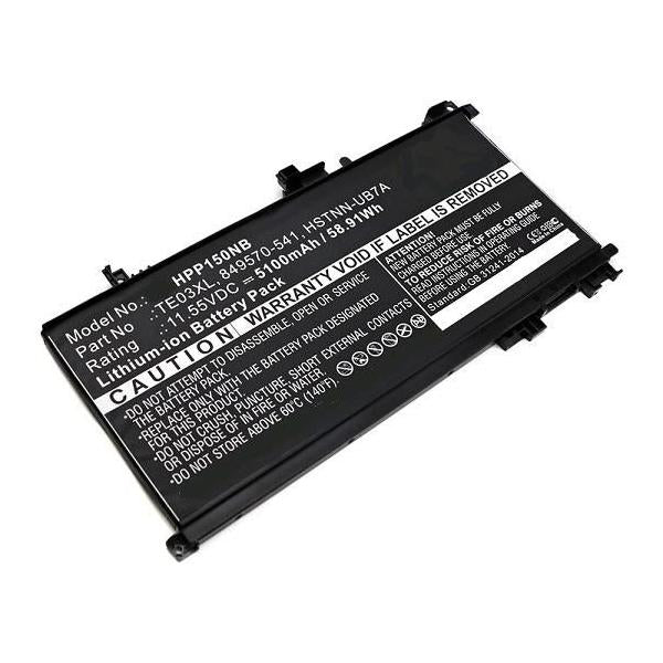 CoreParts MBXHP-BA0223 ricambio per laptop Batteria (Laptop Battery for HP 61.60Wh - 15.4V Li-Pol 4000mAh, Black - Laptop Battery for HP 61.6Wh 15.4V Li-Pol 4000mAh, Black for HP 905277-855, - Warran