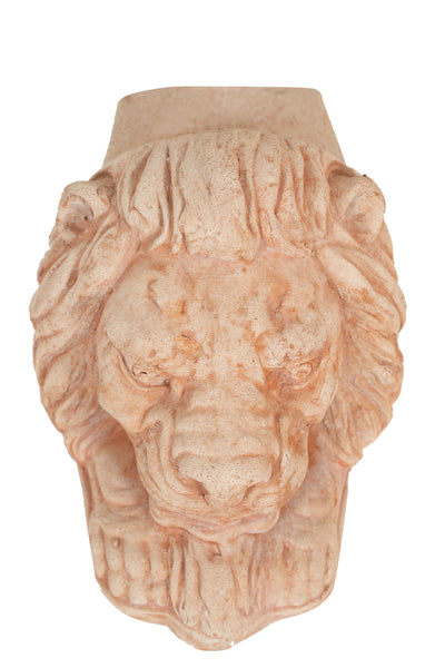 Biscottini Piedino a forma di "TESTA DI LEONE" sottovaso per vasi in Terracotta Toscana 100% Made in Italy Interamente Lavorato a Mano