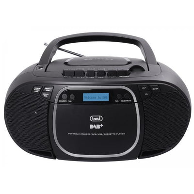 CMP 576 DAB Stereo Portatile con Ricevitore Digitale DAB / DAB+ / FM RDS CD / Cassetta MP3 USB / AUX-IN - Nero