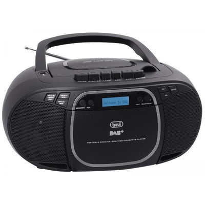 CMP 576 DAB Stereo Portatile con Ricevitore Digitale DAB / DAB+ / FM RDS CD / Cassetta MP3 USB / AUX-IN - Nero