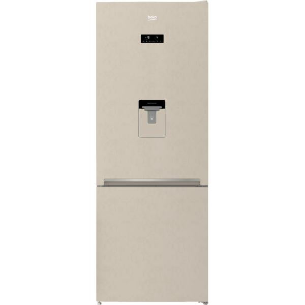 Beko Frigo Combinato 560lt A++/e No Frost 70cm Sabbia Rcne560e40dbn