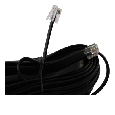 Cavo modulare telefono da spina RJ12 a spina RJ12 6P6C 10mt nero Aleyay