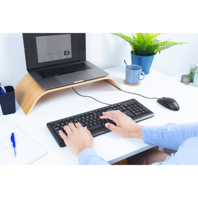 Tastiera Integrale Trust Primo - Tasti silenziosi - USB - Nero