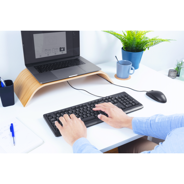 Tastiera Integrale Trust Primo - Tasti silenziosi - USB - Nero