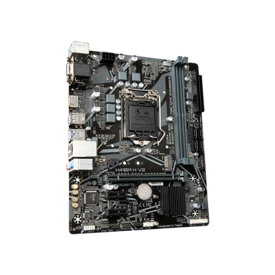 GIGABYTE H410M H V2 Scheda madre - Supporta processori Intel Core 10th CPUs, up to 2933MHz DDR4, 1xPCIe 3.0 M.2, GbE LAN, USB 3.2 Gen 1 (GIGABYTE 1200 H410M H V2 M-ATX)