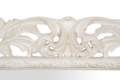 Biscottini SPECCHIERA DA PARETE IN LEGNO FINITURA BIANCA ANTICATA MADE IN ITALY Specchio