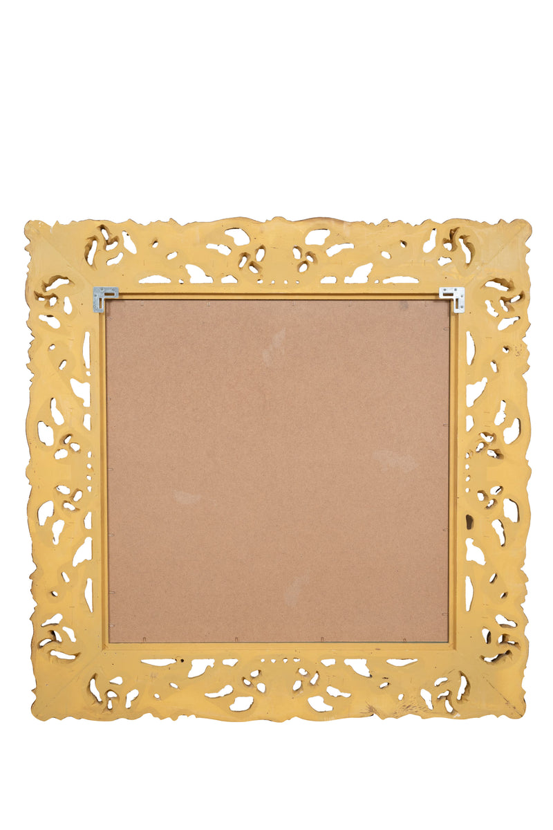 Biscottini SPECCHIERA DA PARETE IN LEGNO FINITURA FOGLIA ORO ANTICATO MADE IN ITALY