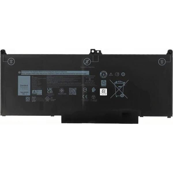 CoreParts MBXDE-BA0205 ricambio per laptop Batteria (Laptop Battery for Dell - 54.72Wh Li-Pol 7.6V 7200mAh - Black 55Wh Li-Pol 7.6V 7200mAh Black for DELL Notebook, Laptop Latitude 13 - Warranty: 12M