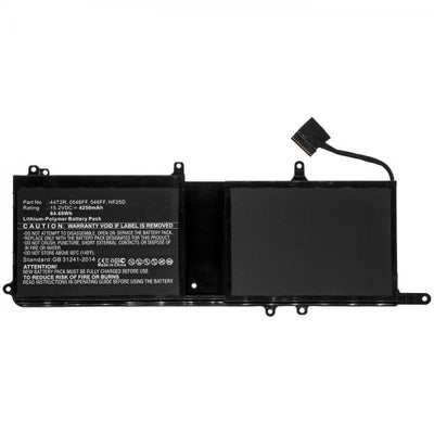 CoreParts MBXDE-BA0193 ricambio per laptop Batteria (Laptop Battery for Dell - 64.60Wh Li-Pol 15.2V 4250mAh - Black 64.60Wh Li-Pol 15.2V 4250mAh Black for DELL Notebook, Laptop Alienware 15 - Warrant