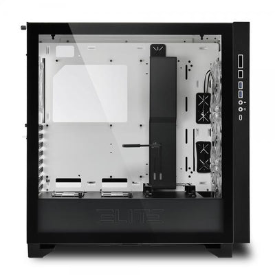 Case Sharkoon ELITE SHARK CA300H - Atx, Micro Atx - Alimentatore NON presente - 2 porte USB frontali, audio in/out - 3x Ventole 120mm. RGB - Mid Tower ATX - Bianco