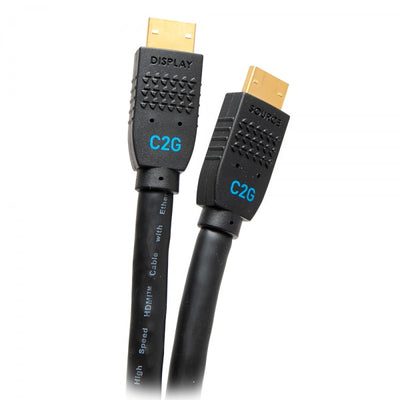 C2G Cavo HDMI ad alta velocità, attivo e ultra flessibile da 6,1 m della serie Performance - 4K 60 Hz a parete, classificazione CMG 4 (C2G 20ft Ultra Flexible 4K Active HDMI)