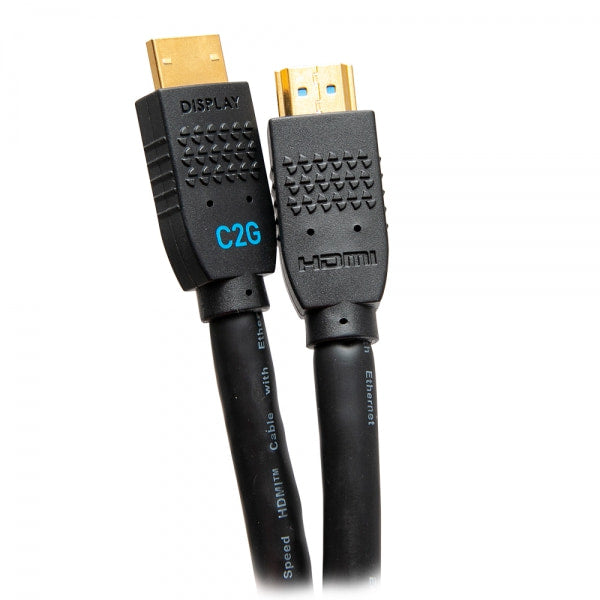 C2G Cavo HDMI ad alta velocità, attivo e ultra flessibile da 6,1 m della serie Performance - 4K 60 Hz a parete, classificazione CMG 4 (C2G 20ft Ultra Flexible 4K Active HDMI)