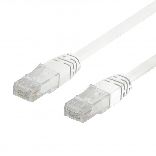 Deltaco TP-60V-50P cavo di rete Bianco 0,5 m Cat6 U/UTP [UTP] (DELTACO patchkabel - 50 cm - hvid)