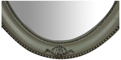 Biscottini Specchiera da appendere verticale/orizzontale L64xPR4xH84 cm finitura grigio anticato.