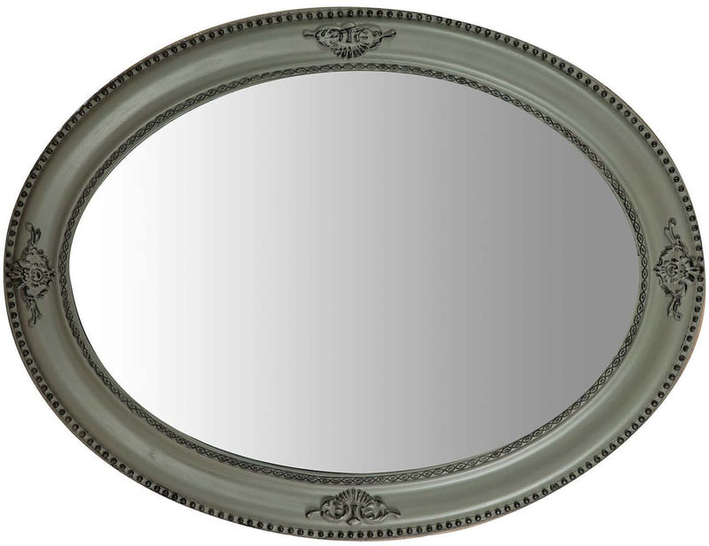 Biscottini Specchiera da appendere verticale/orizzontale L64xPR4xH84 cm finitura grigio anticato.