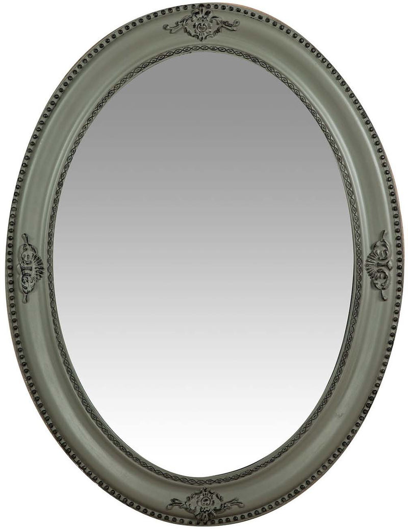 Biscottini Specchiera da appendere verticale/orizzontale L64xPR4xH84 cm finitura grigio anticato.