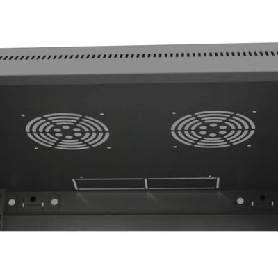 Armadio Rack 19'' a muro 15 unità sezione unica prof. 450mm Nero