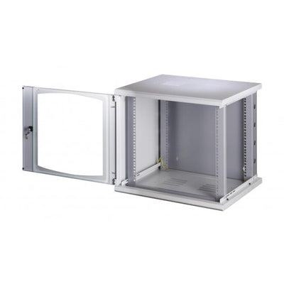 Armadio Rack 19'' a muro 16 unità sezione unica prof. 500mm Nero