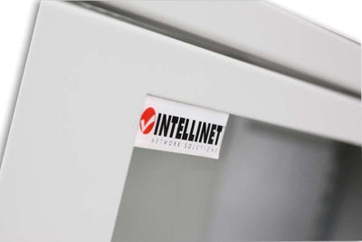 Armadio Rack 19'' a muro 10 unità prof. 400 Grigio Assemblato