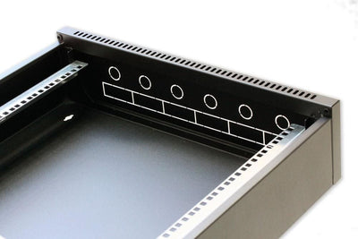 Armadio Rack 19'' Flat a muro p.15cm 12 unità sezione unica Grigio