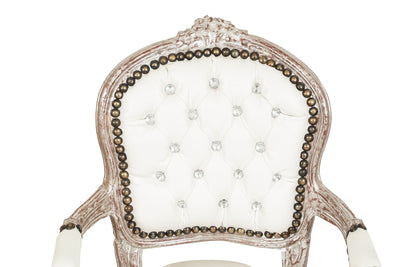 Biscottini POLTRONA DA BAMBINO STILE FRANCESE LUIGI XVI IN LEGNO MASSELLO DI FAGGIO Sedia