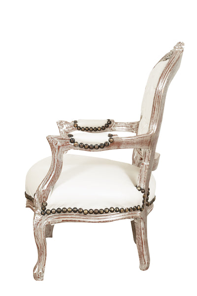 Biscottini POLTRONA DA BAMBINO STILE FRANCESE LUIGI XVI IN LEGNO MASSELLO DI FAGGIO Sedia