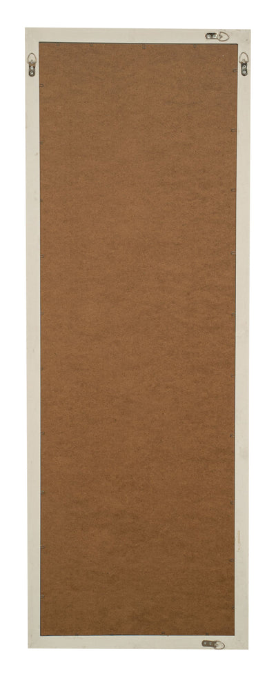 Biscottini Specchio Specchiera da parete e appendere verticale/orizzontale L50xPR4xH140 cm finitura bianco anticato