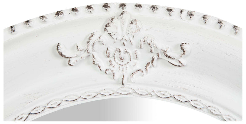 Biscottini Specchiera da appendere verticale/orizzontale L54xPR4xH64 cm. finitura bianco anticato