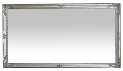 Biscottini Specchiera da appendere verticale/orizzontale L72xPR4xH132 cm finitura argento anticato.