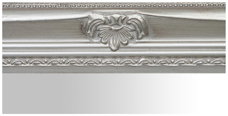 Biscottini Specchiera da appendere verticale/orizzontale L72xPR4xH132 cm finitura argento anticato.