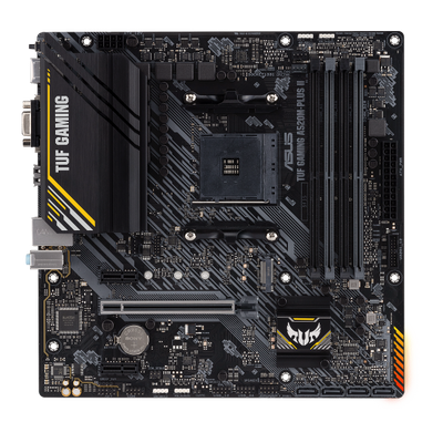Scheda Madre Asus TUF GAMING A520M-PLUS II - Supporto Cpu Amd A4 - Supporto Ram 4x DDR4 - Hdmi, D-Sub, Vga - 4x USB 3.1 - GLan - Micro Atx