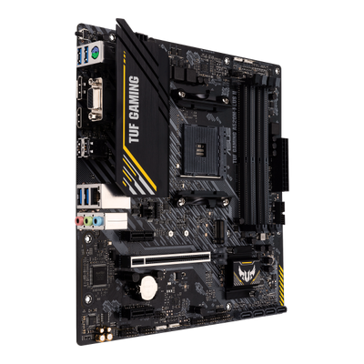 Scheda Madre Asus TUF GAMING A520M-PLUS II - Supporto Cpu Amd A4 - Supporto Ram 4x DDR4 - Hdmi, D-Sub, Vga - 4x USB 3.1 - GLan - Micro Atx