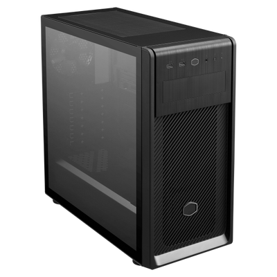 Case ELITE 500 ODD, 2USB3.2,1x 5.25 5x 2.5 2x Combo 2.5-3.5,Tempered Glass Left Panel,NO PSU Black