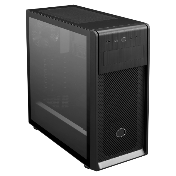 Case ELITE 500 ODD, 2USB3.2,1x 5.25 5x 2.5 2x Combo 2.5-3.5,Tempered Glass Left Panel,NO PSU Black