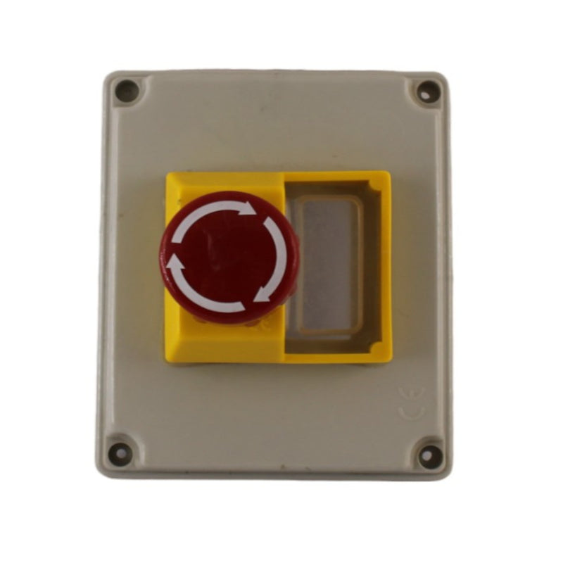 Cassetta salvamotore con pulsante a fungo con blocco IP67 Aleyay