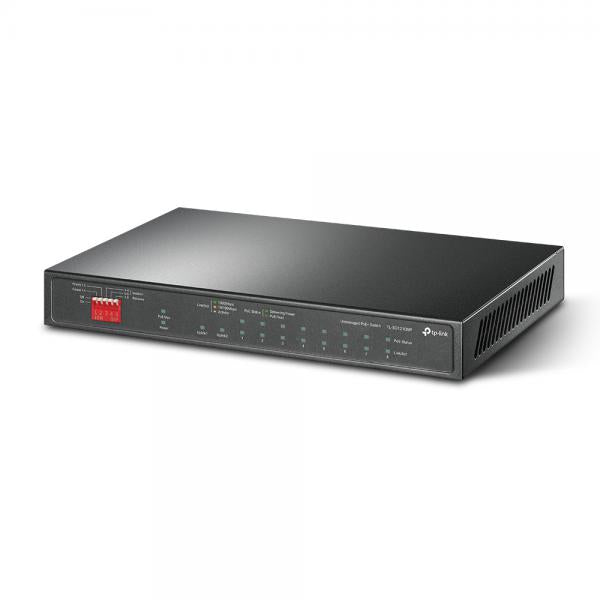 TP-LINK TL-SG1210MP switch di rete Non gestito Gigabit Ethernet (10/100/1000) Supporto Power over Ethernet (PoE) Nero