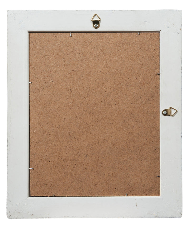 Biscottini Specchiera da appendere verticale/orizzontale L27xPR3xH32 cm finitura bianco anticato.