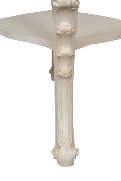 Biscottini TAVOLO PANCHETTO IN FINITURA BIANCA ANTICATA MADE IN ITALY dimensioni lunghezza